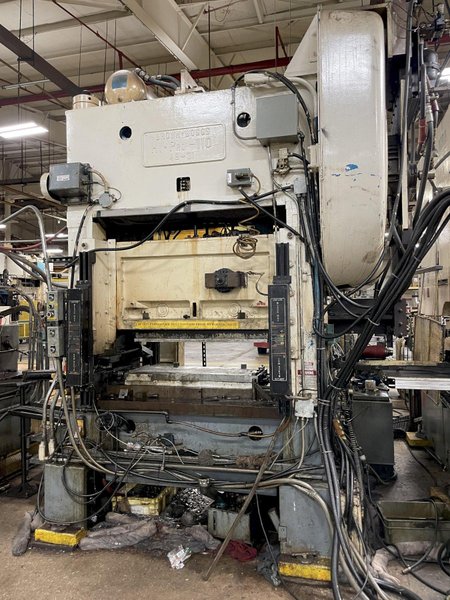 110 TON BROWN &amp; BOGGS MODEL HP2-110 SRAIGHT SIDE PRESS: STOCK #15350