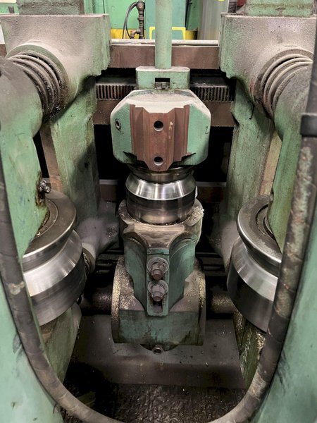 12 ROLL MEECO MODEL #12-12-TPVC (HD3) 2-PLANE SHAPE, ROD &amp; FLAT STOCK ROTARY STRAIGHTENING &amp; CHAMFER SYSTEM: STOCK #18428