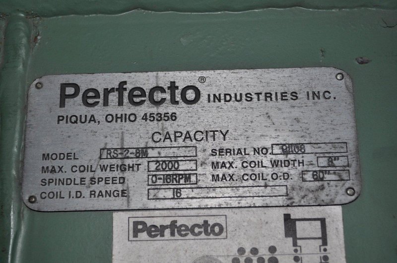 2000 LB  X 16&quot; PERFECTO MOTORIZED UNCOILER