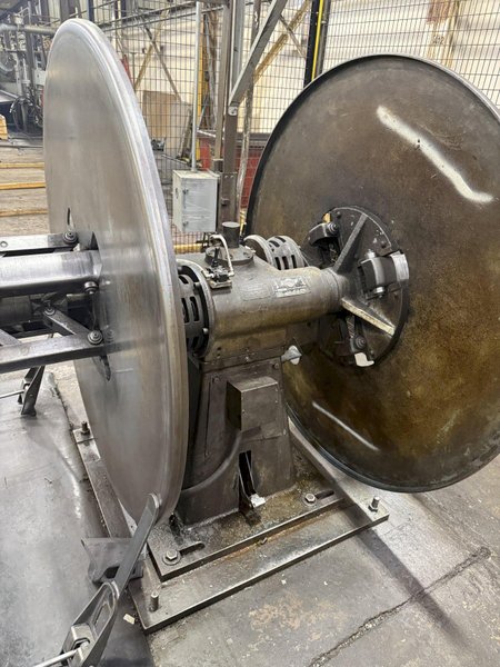 4,000 LBS x 12" x 60" LITTELL DOUBLE END AUTO CENTERING UNCOILER COIL REEL: YOBRO #24308