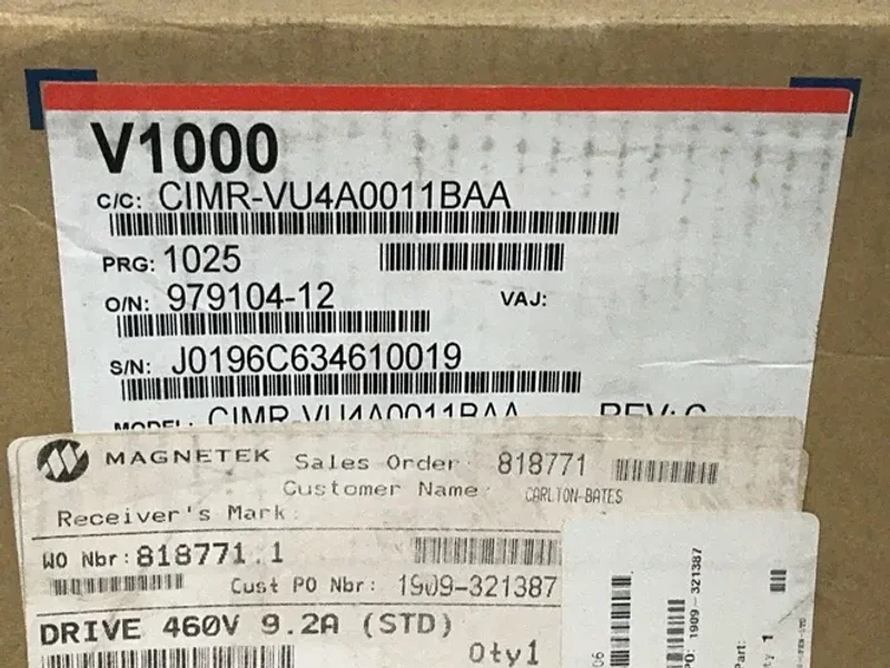 Yaskawa Impulse G+ Mini Servo Drive - Cimr-vu4a0011baa