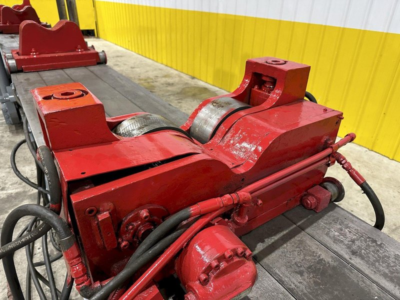 400 TON X 30' DRILCO TRAVELING HEAD HYDRAULIC STRAIGHTENING PRESS: STOCK #24953