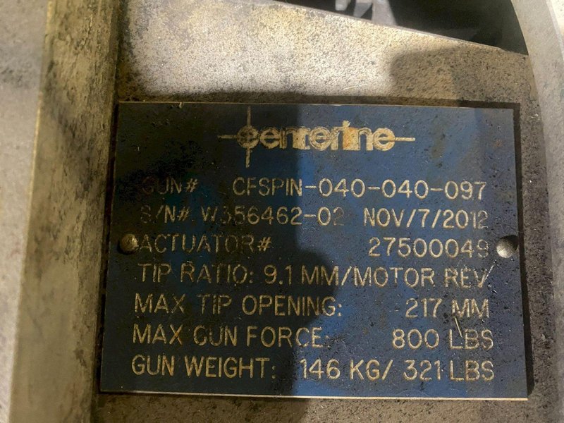 CENTERLINE CFSPIN-040-040-097 Pinch Type Weld Gun USED