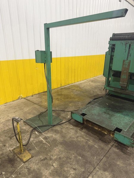 10,000 LBS X 24" X .105" ROWE ENTRY SERVO FEED LINE, COIL CAR, REEL, STRAIGHTENER, INDRAMAT SERVO FEED: YOBRO #24518