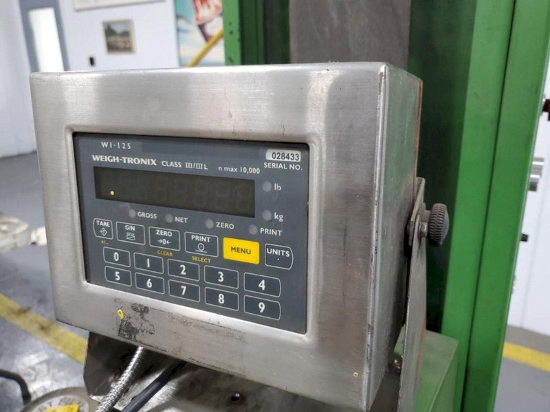 SYNERGY MODEL 1.5 SEMI-AUTO STRETCH WRAP MACHINE WITH WEIGHT-TRONIX SCALE: YOBRO #24715