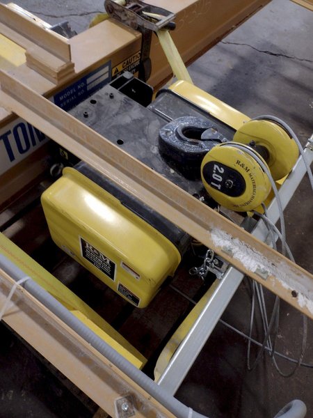 2 TON X 13' CONTRX CRANES / R&amp;M HOIST UNDERSLUNG BRIDGE CRANE: STOCK #16541
