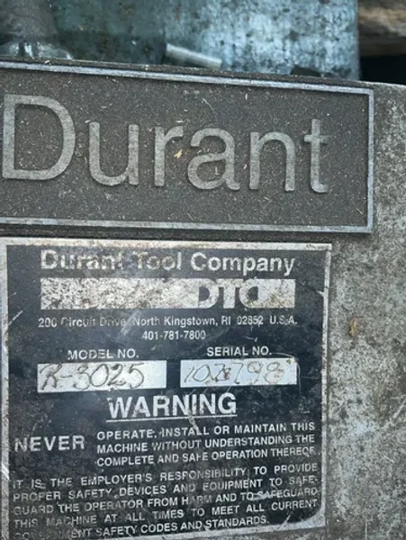 DURANT TOOL COMPANY 42” DIAMETER DECOILER   -  R-3025