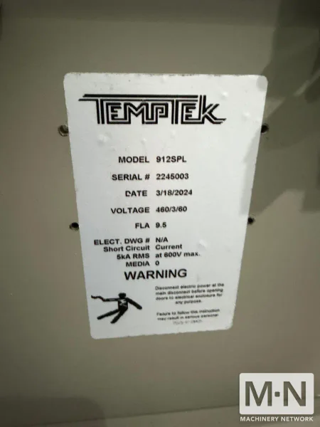 7.5 HP TEMPTEK MODEL 912SPL GRANULATOR MFG 2024