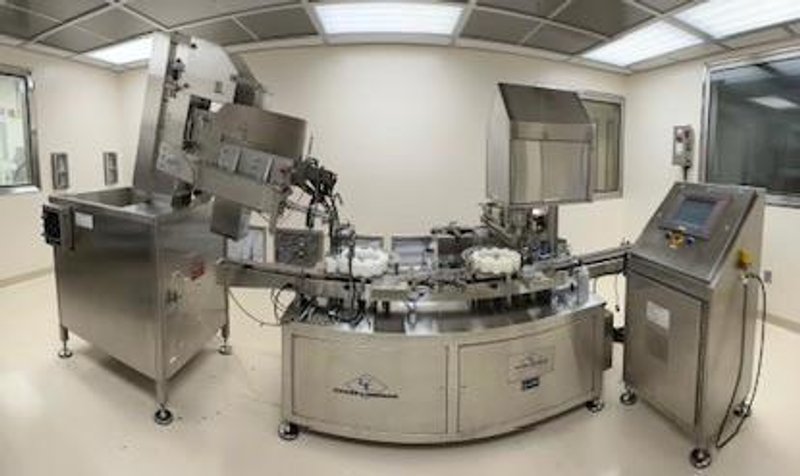 Chase-Logeman Monobloc Liquid Filling Line, 2000 – Filling, Plugging, Capping, Weighing and Vial Transfer System