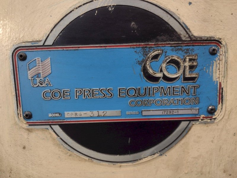 COE MODEL #CPRS-312 ROLL FEED W/ CONTROL PANEL: STOCK #23578