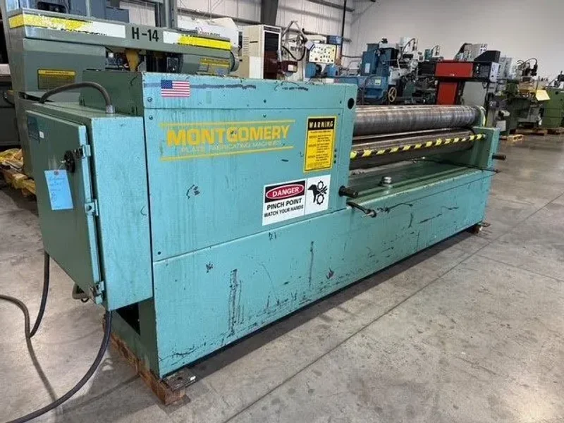 MONTGOMERY 6’ x ¼” 3 Roll Plate Bending Roll USA #7398
