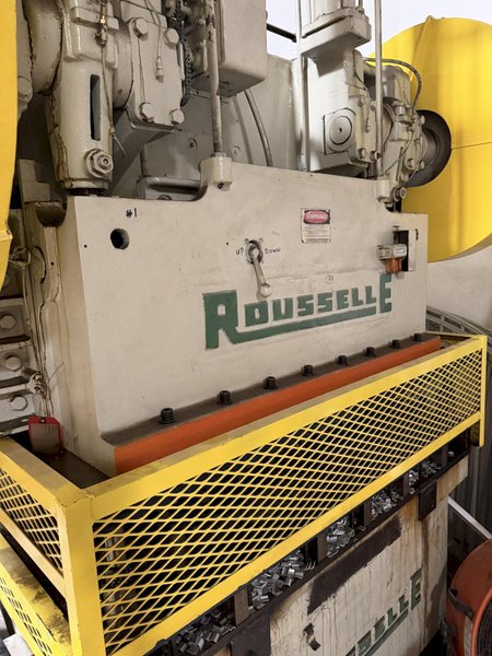 80 TON ROUSSELLE 8B60 STRAIGHT SIDE MECHANICAL PRESS. STOCK # 0759526