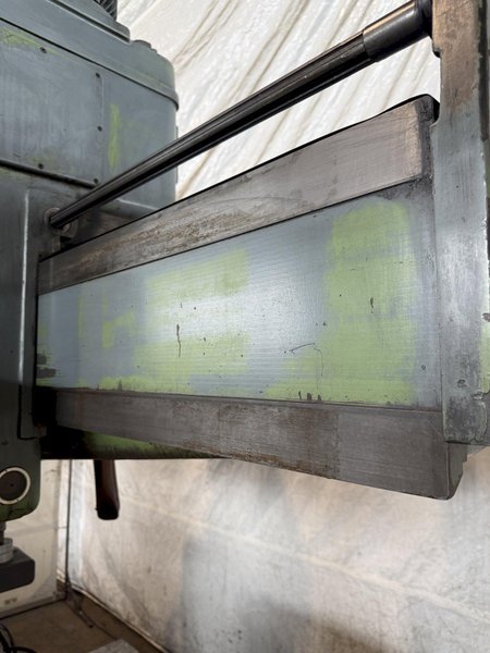 5' X 15" WEBO RADIAL ARM DRILL. STOCK # 0222126