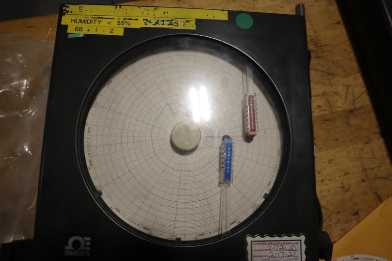 (2) Omega CT485B Temperature and Humidity Recorders with Graph, (1) Sensor- Auction Item