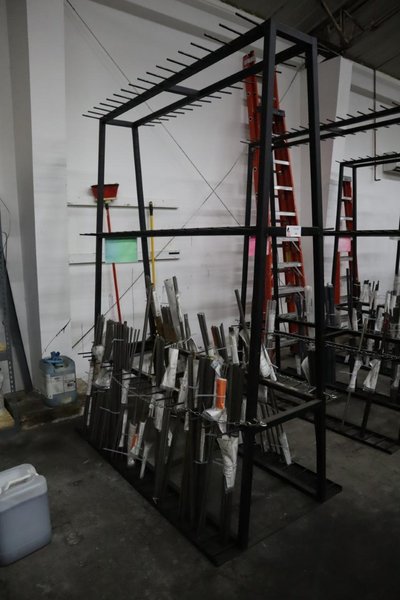 Vertical Material Storage Rack - NO CONTENTS- Auction Item