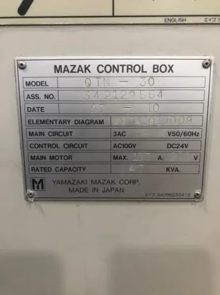 1997 MAZAK QTN-30 | Lathes, CNC