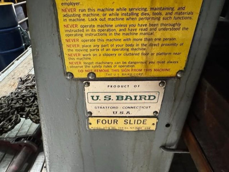 BAIRD #3-24, 4-SLIDE WIRE FORMING MACHINE