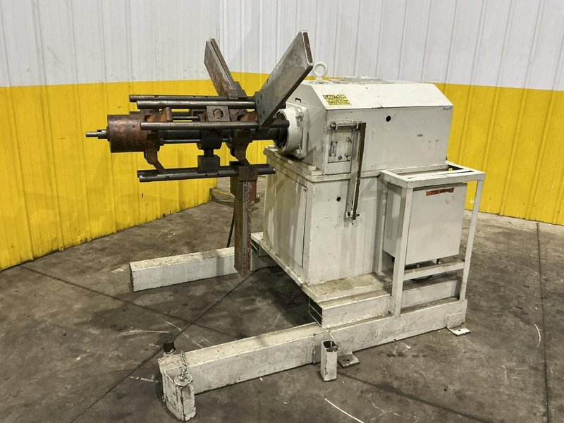 6,000 LB X 12" W DURANT MODEL #MD601 MOTORIZED COIL REEL UNCOILER: YOBRO #24810