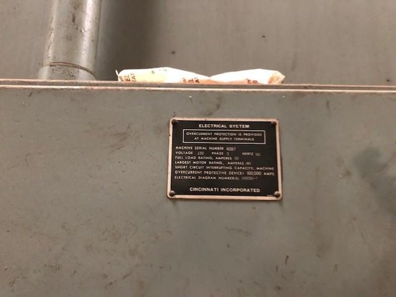 1250 TON x 24&#039; CINCINNATI MODEL 1250H HYDRAULIC PRESS BRAKE: STOCK #10682