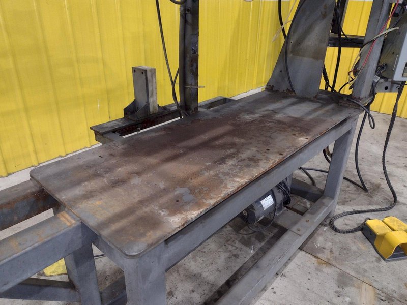 48&quot; LONGUTUDINAL SEAM WELDER WITH ROMAN WELDER &amp; ENTRON CONTROLS: STOCK #21743