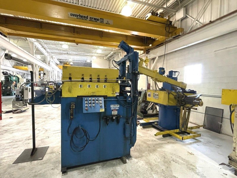 6,000 lbs. x 18" Wide Dallas Double End Servo Conventional Coil Feed Line, New 1998