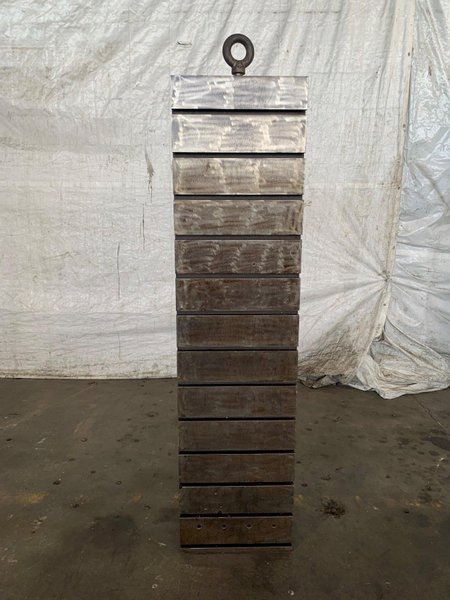 18&quot; WIDE X 72&quot; TALL X 20&quot; DEEP T-SLOTTED ANGLE PLATE. STOCK # 0365224