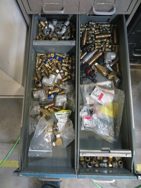 (2) 11 Drawer Cabinets and Contents - Auction Item