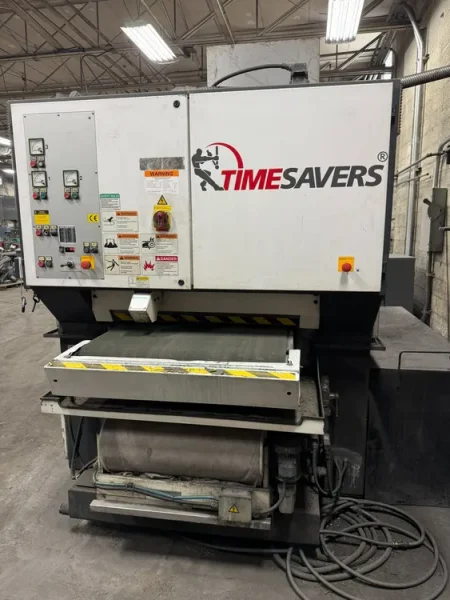 USED 2004 TIMESAVERS 3 ABRASIVE HEAD WET WIDE BELT SANDER
