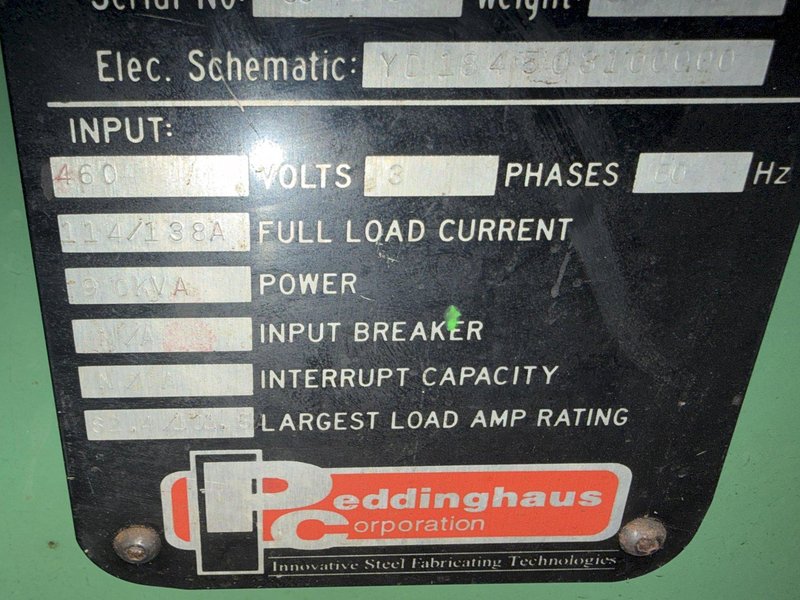 PEDDINGHAUS MODEL #PCD1000 3 AXIS BEAM DRILL LINE : YOBRO 25848