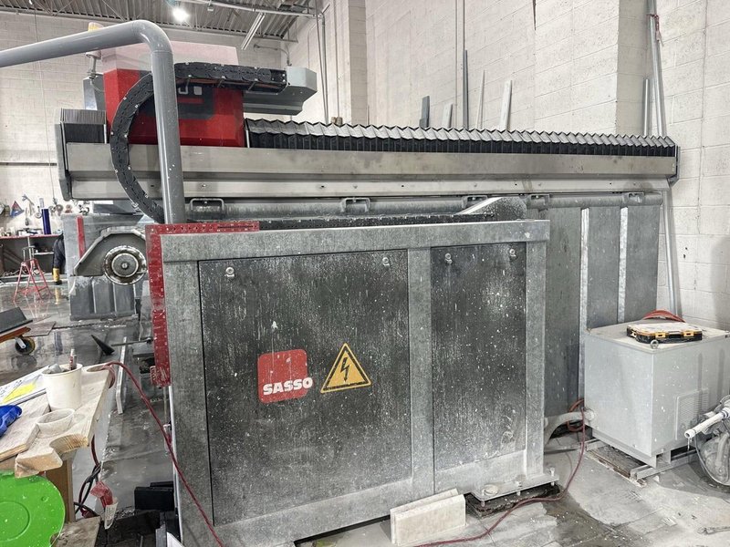 156″ X 78″ Sasso M1 5-Axis CNC Stone Saw and Milling Machine, 2022 – 25 HP Motor