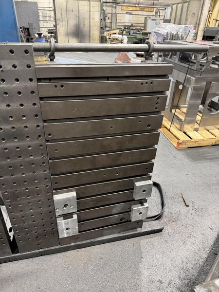 24" WIDE X 46" TALL X 24" DEEP T-SLOTTED ANGLE PLATE SET. STOCK # 0222526