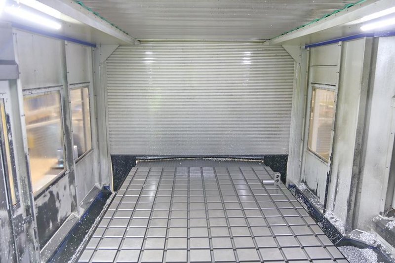 Droop + Rein TFS 22-40 DT D40 P CNC 5-Axis Planer Type Milling Machine, 2007 – Dual Chip Conveyors, Through Spindle Coolant, Probe, Rotary Table