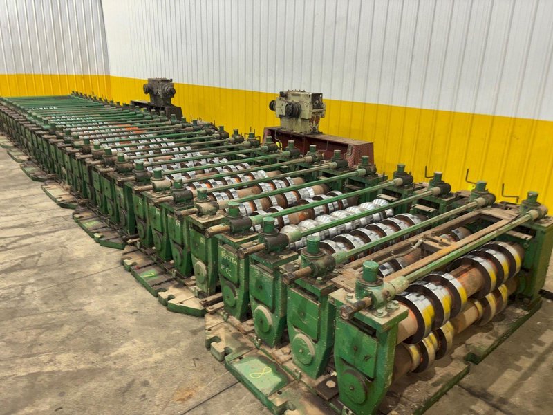 36" HI-RIB (7.2 TYPE) PANEL RAFTED ROLLFORMER LINE;  INCLUDES UNCOILER, ROLLFORMER &amp; FLYING CUTOFF SHEAR: YOBRO #24156