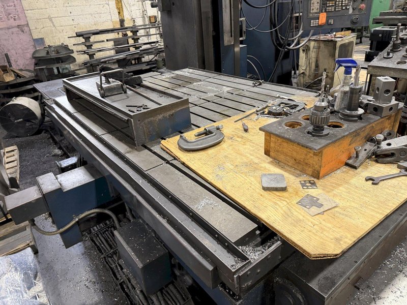 5" DEVLIEG 5K-96  CNC SPIRAMATIC HORIZONTAL BORING MILL WITH FANUC CONTROL. STOCK # 0219926