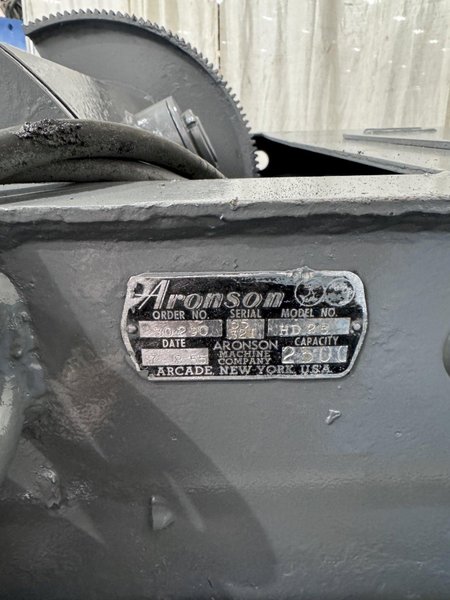2,500 LB ARONSON WELDING POSITIONER: STOCK #80574