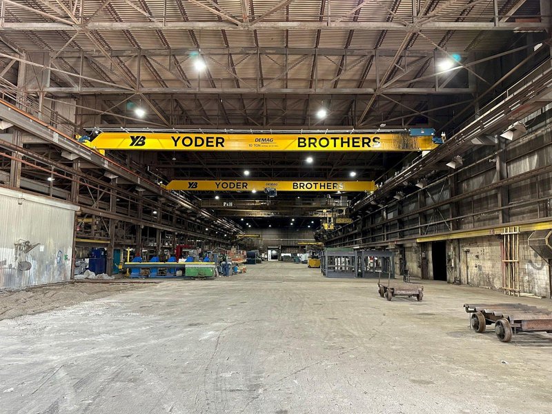 10 TON X 67'-4" SPAN DEMAG TOP RUNNING SINGLE GIRDER BRIDGE CRANE: STOCK #18203