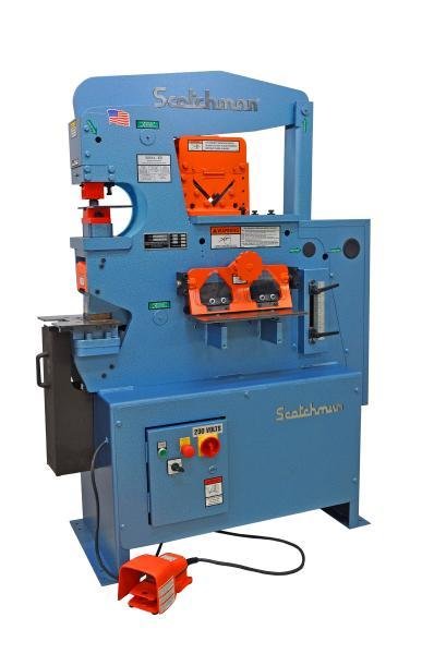 50 Ton Scotchman Hydraulic Ironworker 50514-EC, Hyd., 50 Ton, 4&quot; x 4&quot; x 3/8&quot;, Punch, Bar Shear, Notcher, 1 Phase, New