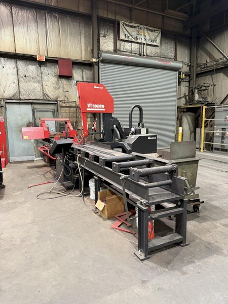 20” X 24” AMADA VT-5063SW CNC VERTICAL TILT-FRAME BANDSAW W/ 96” AUTO FEED SYSTEM. (NEW IN 2025) STOCK #1218725