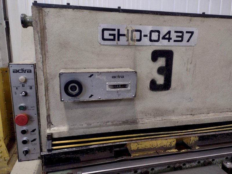 12&#039; X 9 GA (.156&quot;) ADIRA MODEL #GHO-0437 HYDRAULIC SHEAR: STOCK #16384