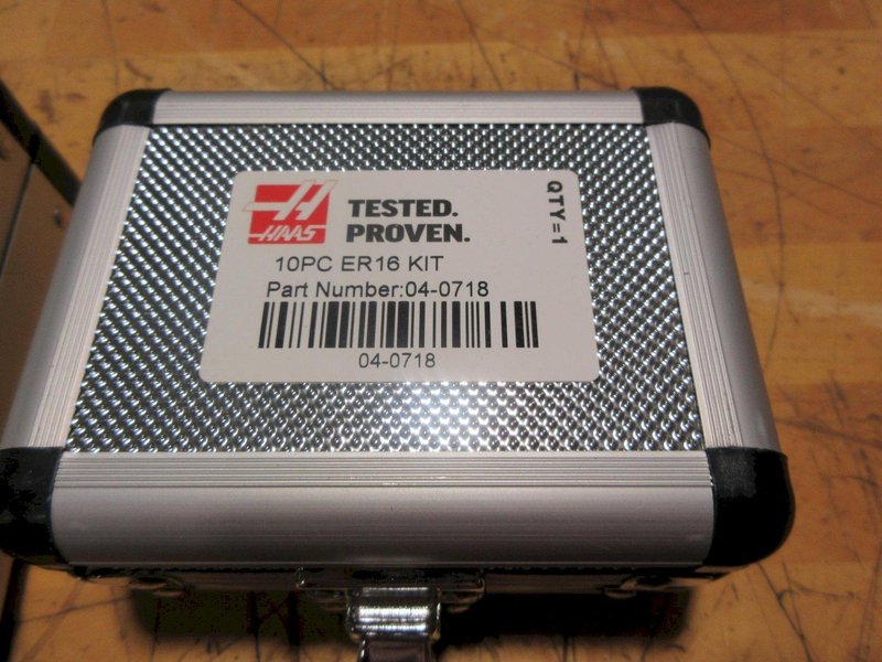 Haas ER16(10),  ER25(15), ER32(18) Complete Collet Sets In Case - BRAND NEW! 04-0718, 04-0719, 04-0720- Auction Item