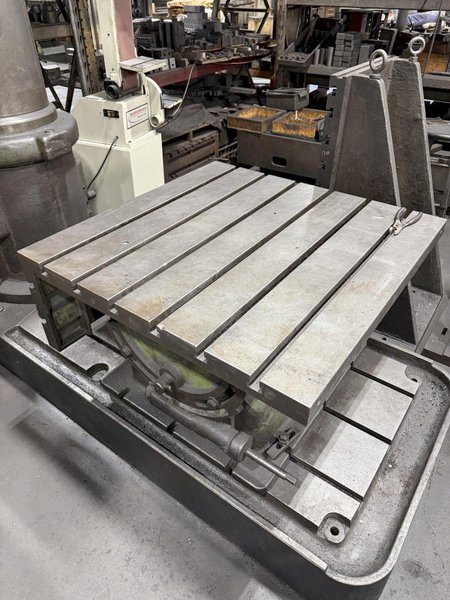 40" X 40" X 16" T-SLOTTED 90 DEGREE TILTING BOX TABLE. STOCK # 0222326