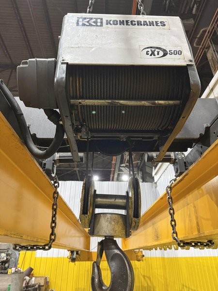 7.5 TON x 48'-9'' x KONE CRANES FREE STANDING CRANE SYSTEM, COMPLETE WITH 140' RUNWAY BEAMS AND UPRIGHTS: YOBRO #24534