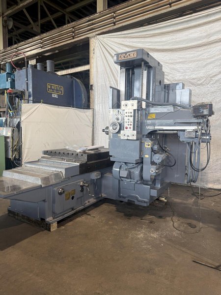 4" DEVLIEG 4K-60 SPIRAMATIC HORIZONTAL BORING MILL. STOCK # 0220126