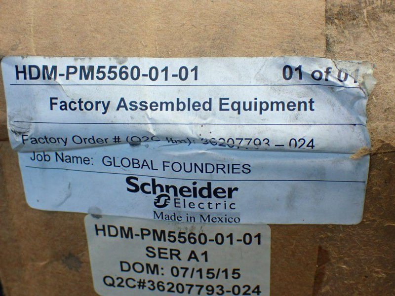 SCHNEIDER ELECTRIC POWERLOGIC PM5500 HIGH DENSITY POWER METER  -  HDM-PM5560-01-01