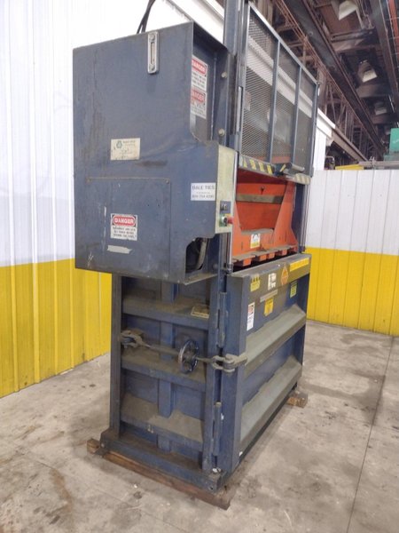 60&quot; X 30&quot; JV MANUFACTURING MODEL #VB60-B HYDRAULIC DOWNSTROKE VERTICAL CARDBOARD BALER: STOCK #23605