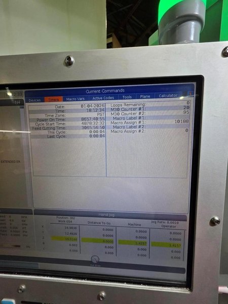 Haas UMC-1000 5-Axis CNC UMC, 2021 – 10-Pallet Changer, 15,000 RPM Spindle, WIPS, Through-Spindle Coolant, Chip Conveyor, Rigid Tapping