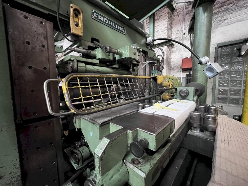 FROHLING 350MM PRECISION RING SLITTING LINE, DOUBLE LOOP