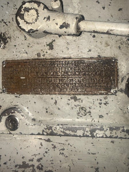 WARNER &amp; SWASEY 3A TURRET LATHE. STOCK # 0545526