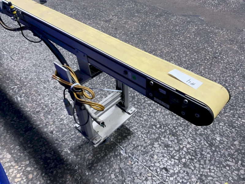DORNER 4”X250”, 3/8 HP 3200 SERIES FLAT BELT CONVEYOR WITH LUBRICATORS ASSEMBLY  -  320M042100D1301