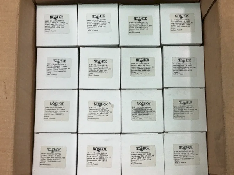 NOSHOK 0-160PSI PRESSURE GAUGES  -  25-911-160-PSI/BAR-SSFF-SL